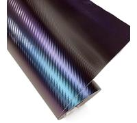 Envoltura de Vinilo de Fibra de Carbono, Envoltura de Vinilo for automóvil, Varios tamaños, Multicolor(3D Blue Purple,50CM X 152CM)