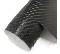 Envoltura de Vinilo de Fibra de Carbono, Tamaños múltiples del Negro Abrigo Vinilo de la Fibra Carbono 3D 4D 5D for el teléfono Ordenador portátil Motocicleta Coche(4D Black,40cm x 152cm)