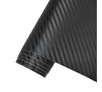 Envoltura de Vinilo de Fibra de Carbono, Tamaños múltiples del Negro Abrigo Vinilo de la Fibra Carbono 3D 4D 5D for el teléfono Ordenador portátil Motocicleta Coche(3D Black,40cm x 152cm)