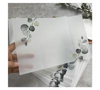 Envoltura de vitela eucalipto adecuada for una invitación boda 5 x 7(50pcs)