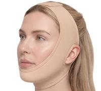 Envoltura facial - Moldeador facial lavable, cinta para la barbilla, cinturón de contorno de mandíbula, envoltura de apoyo reafirmante, adelgazante en forma de V para mujeres, mejora la