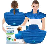 Envoltura grande para cuello y hombros para microondas, alivio instantáneo para dolor muscular, tensión y estrés, rigidez, artritis, migrañas y dolores de cabeza, terapia natural con calor profundo y