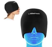 Envoltura para la cabeza de hielo para aliviar la migraña | Sombrero para dolor de cabeza y migraña | Terapia caliente y fría para ojos hinchados, tensión, sinusitis y alivio del estrés