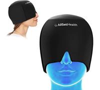 Envoltura para la cabeza de hielo para aliviar la migraña | Sombrero para dolor de cabeza y migraña | Terapia caliente y fría para ojos hinchados, tensión, sinusitis y alivio del estrés