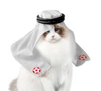 Envoltura para la cabeza de mascota del Mediterráneo del desierto mediterráneo, decoración de disfraces, disfraz de cosplay, accesorios de fotos para perros, gatos pequeños, festivales, fiestas