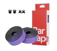 Envoltura perforada texturizada para manubrio de bicicleta de carretera PU EVA antideslizante absorción de golpes transpirable ligera dispersión del sudor 3 cm x 210 cm, varios colores (morado)