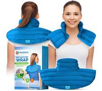 Envoltura pesada para cuello y hombros, alivio instantáneo para la tensión y el estrés, migrañas, dolores de cabeza, dolores, espasmos, artritis, rigidez, relajación muscular profunda y penetrante con