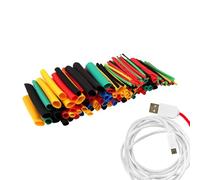 Envoltura retráctil para cables, juego de fundas protectoras, tubo ignífugo, película de reparación compacta, cubierta eléctrica con activación por calor para agrupación de circuitos, cableado