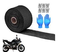 Envoltura Térmica Para Sistemas De Escape | Rollo De Protección De 10 Metros,Cinta Resistente Al Calor | Para Automóviles Coches Camiones Silenciadores Turbinas Tubos De