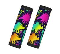 Envolturas de asa de equipaje para veliz, identificadores de etiquetas de veliz de dinosaurios de neón para maletas, divertidas fundas de asa de equipaje, accesorios de equipaje de viaje esenciales