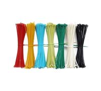 Envolturas de corbata de nylon, Bridas de nailon autoblocantes 100/200/500 unidades, 3 x 200 mm, plástico(Green,500Pcs)