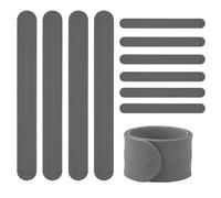 Envolturas de silicona para papel de regalo, soporte para rollo de papel, 10 tiras de metal recubiertas de silicona, soporte de papel de regalo, soporte de póster para organización de almacenamiento