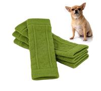 Envolturas para cubrir piernas para mascotas: codera de apoyo, envoltura de protección deportiva | 4 calcetines de punto para patas de perro, mangas protectoras para brazos de perro, manga de recupera