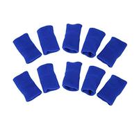 Envolturas para Dedos, Protector de Dedos, Funda Protectora para Dedos, Protector de Dedos para Ayuda Deportiva, Envolturas de Banda para Artritis, 10 Piezas Elásticas Y Flexibles para los(Azul)