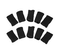 Envolturas para Dedos, Protector de Dedos, Funda Protectora para Dedos, Protector de Dedos para Ayuda Deportiva, Envolturas de Banda para Artritis, 10 Piezas Elásticas Y Flexibles para los(negro)