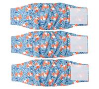 Envolturas para incontinencia para Perros machos, 3 Piezas de pañales para Perros machos, Bandas para el Vientre súper absorbentes para, pañales Lavables, envolturas para incontinencia a prueb
