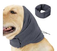 Envolturas para orejas para perros, capucha calmante para perros, cuidado de los oídos, bufanda para perros para aliviar el estrés, capucha para mascotas para baño, secado y aseo, protección contra el