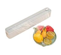 Envolvedor de Rollos con Cortador - Dispensador Magnético Recargable con Cuchilla,Envase para Film Transparente y Aluminio - Para Cocina Frigorífico Armario Pared Despensa