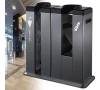 Envolvedora automática de paraguas con soporte dispensador doble y bolsas