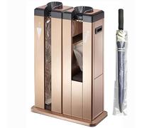 Envolvedora automática de paraguas húmedo con dispensador, 1000 bolsas, portátil con ruedas, para uso en negocios y eventos