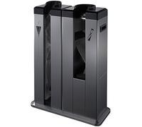 Envolvedora automática de paraguas húmedo con ruedas, ranuras dobles y 200 bolsas, sin enchufe, protección segura y sin esfuerzo para eventos y negocios