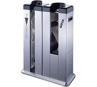 Envolvedora automática de paraguas húmedo con ruedas y soporte dispensador, incluye bolsas para un secado y almacenamiento eficientes