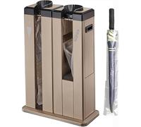 Envolvedora automática de paraguas húmedo portátil con ruedas y soporte dispensador