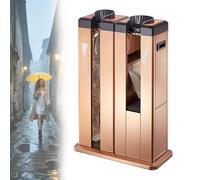 Envolvedora automática de paraguas húmedos, máquina de envolver automática eficiente para paraguas dobles y soportes, incluye 500 bolsas cortas y 500 largas que mantiene los suelos secos y limpios