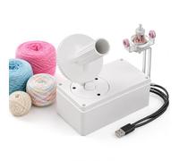 Envolvedora de Hilo Eléctrica con Velocidad Ajustable, Envolvedora Automática de Bolas de Hilo USB Alimentada para Tejer, Crochet y Enrollado de Hilo de Lana