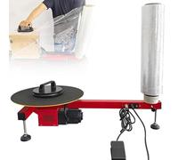 Envolvedora eléctrica de película elástica, envoltura automática de palés, plato giratorio de 40 cm, velocidad de 30 rpm, para cajas de logística exprés