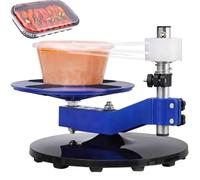 Envolvedora manual de alimentos con rotación de 360 grados y ajuste de altura para sellado de tapas, ideal para envases de restaurantes y recipientes de sopa