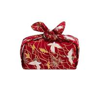 Envolver la bolsa de tela, Paño de regalo reutilizable Blue Bird de 45-95 cm, 6 unidades(Red Bird,45 * 45cm)