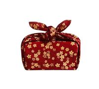 Envolver la bolsa de tela, Paño de regalo reutilizable Blue Bird de 45-95 cm, 6 unidades(Red Plum Blossom,45 * 45cm)