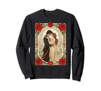 Envuelto en un Mundo de Rosas Diseño Art Nouveau Sudadera