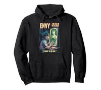 Envy Retro Horror Face in Glass Mirror Drama I Want to Be He Sudadera con Capucha