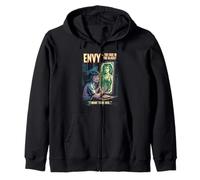 Envy Retro Horror Face in Glass Mirror Drama I Want to Be He Sudadera con Capucha