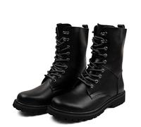 ENWIND Botas De Combate Hombre Botas De Senderismo Militares con Cordones,Negro,47 EU