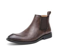 ENWIND Botas Estilo Chelsea Hombre Botas De Tobillo De Negocios Formales,Marrón,40 EU