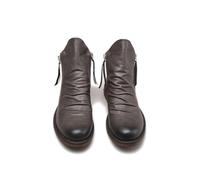 ENWIND Hombres Cremallera Botines Piel Chukka Chelsea Botas,Gris,44 EU