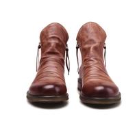ENWIND Hombres Cremallera Botines Piel Chukka Chelsea Botas,Marrón,46 EU