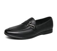 ENWIND Mocasines Hombre Cuero Slip on Penny Loafers Ligeros Confort Zapatos de Conducción Zapatos de Trabajo Casuales,Negro,42 EU