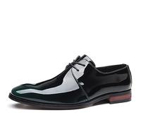 ENWIND Oxford Ciudad Vestido Formal Zapato Derby Negocios con Cordones Traje Zapatos De Boda para Hombres,Verde,43 EU