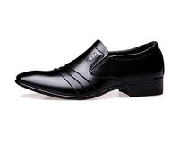 ENWIND Zapatos De Vestir De Negocios para Hombre Negro Clásico Boda Abrigos Derby Cuero Oxford Brogue Zapatos,Negro,45 EU