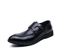 ENWIND Zapatos Formales De Hombre, Mocasines Sin Cordones para Negocios Casuales, Oficina, Bodas, Uso Diario,Negro,38 EU