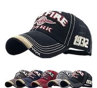 Enwokran Gorra de béisbol, Moda 3D águila Bordado, Unisex Verano Vintage Clásico del Sol Al Aire Libre Sombreros (Z_Negro)