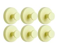 ENWWCH 10 ganchos con ventosa for ducha, toallas extraíbles for baño, ventanas, puertas de cristal, paredes, perchas for colgar batas Para Cocina Baño(Yellow)