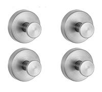 ENWWCH 8 ganchos de ducha níquel cepillado for colgar toallas. Gran poder succión. No requiere perforación. Ideal for puertas vidrio Para Cocina Baño