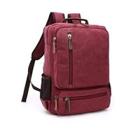 ENWWCH Bolso de Cabina, Mochila Lona Vintage for Hombre, Bolso Hombro Viaje Gran Capacidad, Moda for Estudiantes, for Ordenador portátil for para Travel(Red)