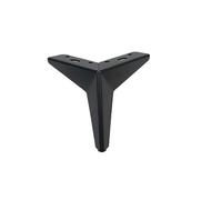 ENWWCH Juego de 4 Patas Muebles con Rombos engrosados, trípode Ligero, herrajes Lujo, Mesa para Oficina(Black 13cm)