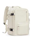 ENWWCH Mochila de Viaje en Cabina for Mujer, Bolso for Ordenador portátil, Equipaje Mano Gran Capacidad, Mochila 45x36x20cm, Bolsa Resistente al Agua 40x20x25cm para Travel(White,S)
